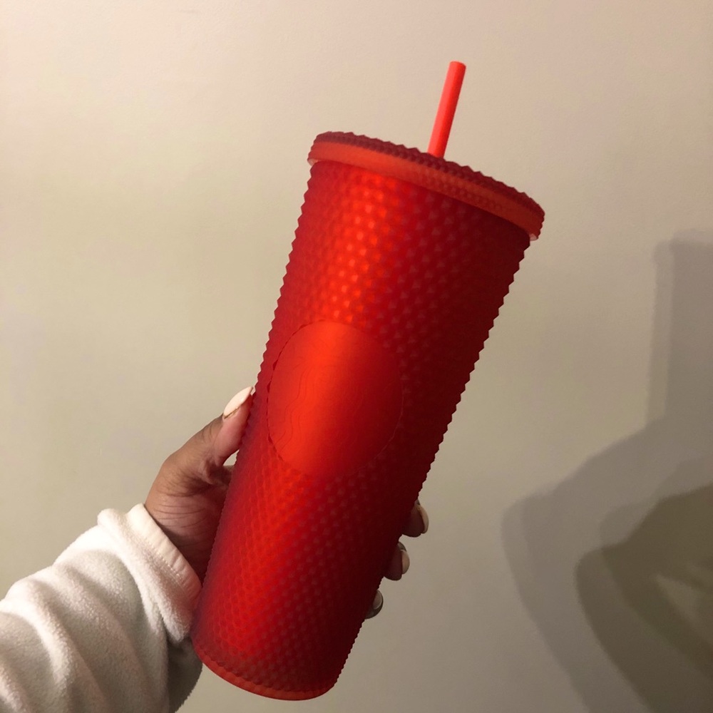 NEW matte red Starbucks tumbler 24oz